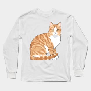 Orange Tabby Cat Long Sleeve T-Shirt